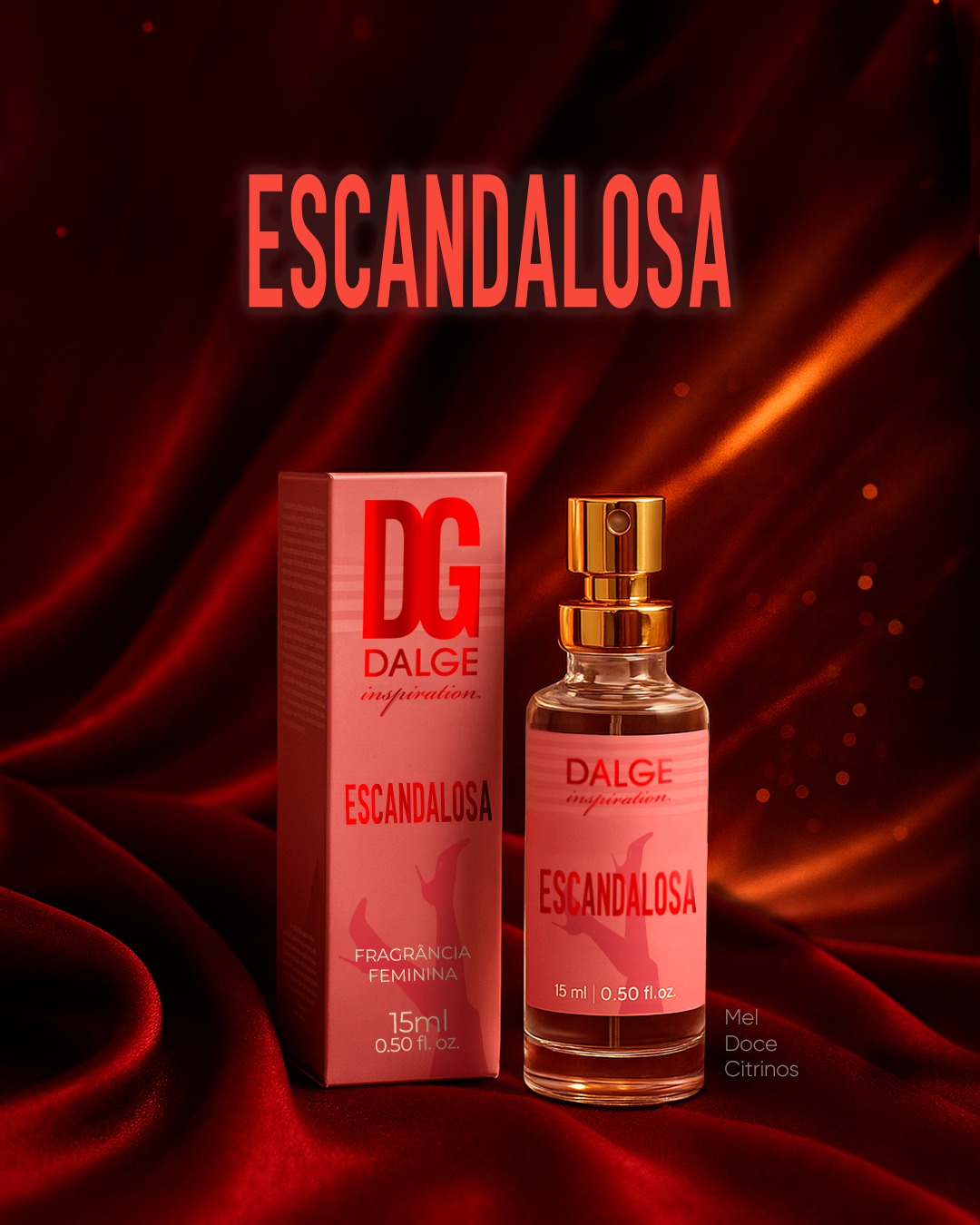 Perfume Desodorante Dalge 15ml ESCANDALOSA
