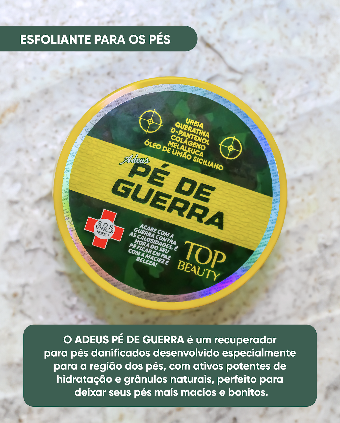 Creme Esfoliante para os Pés 240g - SOS U...