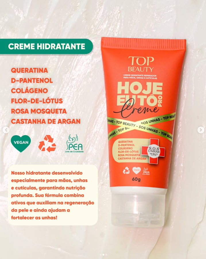 Creme Hidratante para Mãos 60g - SOS Unha...