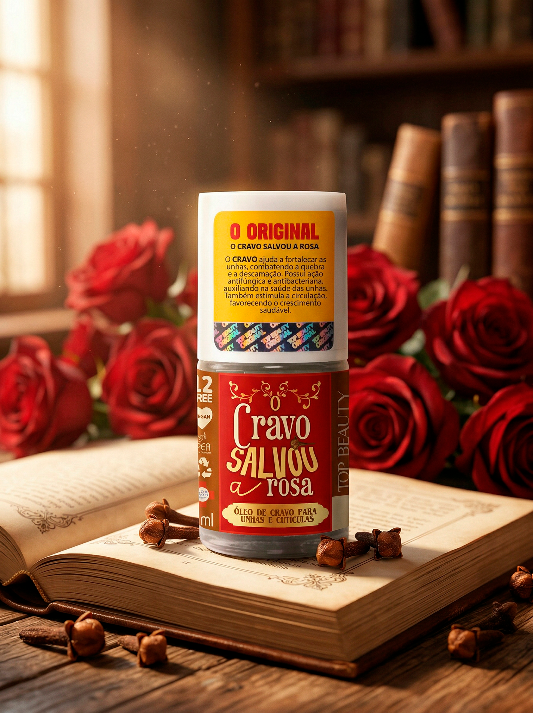 Óleo SOS Unhas - O Cravo Salvou a Rosa - ...