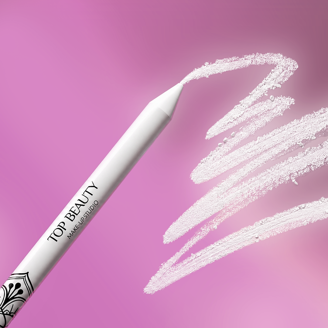 Lápis Delineador Branco para Olhos Top Be...