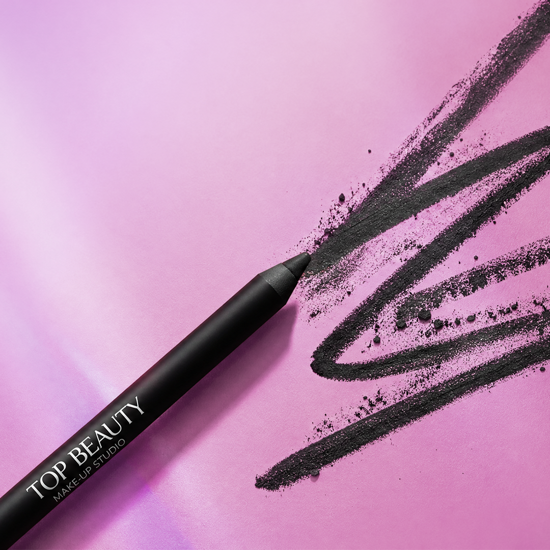Lápis Delineador Preto para Olhos Top Beauty